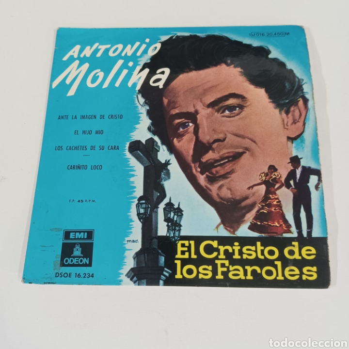Discos de vinilo: ANTONIO MOLINA - EL CRISTO DE LOS FAROLES 1958 EMI ODEON - Foto 5