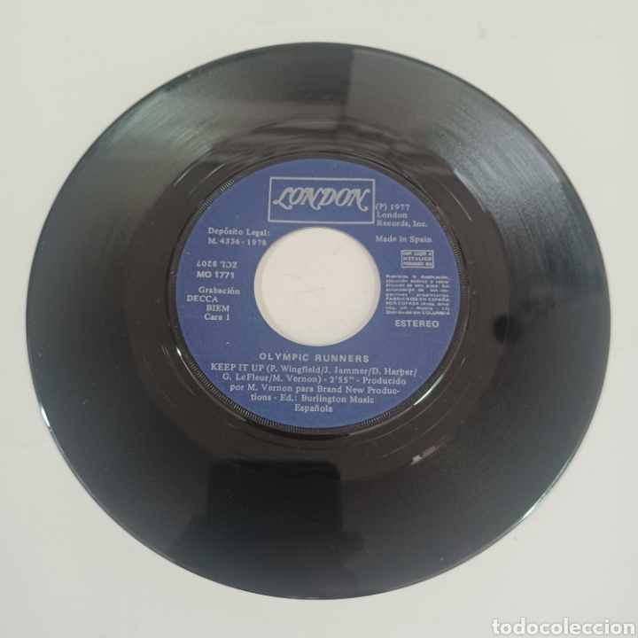 Discos de vinilo: OLYMPIC RUNNERS - KEEP IT UP - Foto 3
