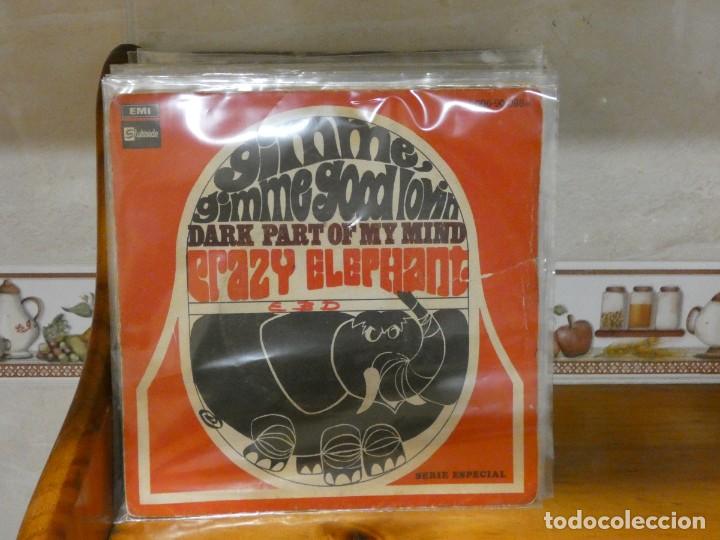 Discos de vinilo: EXPRO SINGLE crazy elephant vinilo decente, rasgon en tapa - Foto 1