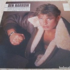 Discos de vinilo: DEN HARROW - OVERPOWER. SPANISH 12” LP, 1985 EDITION. INSERT. MUY BUEN ESTADO. Lote 349893524