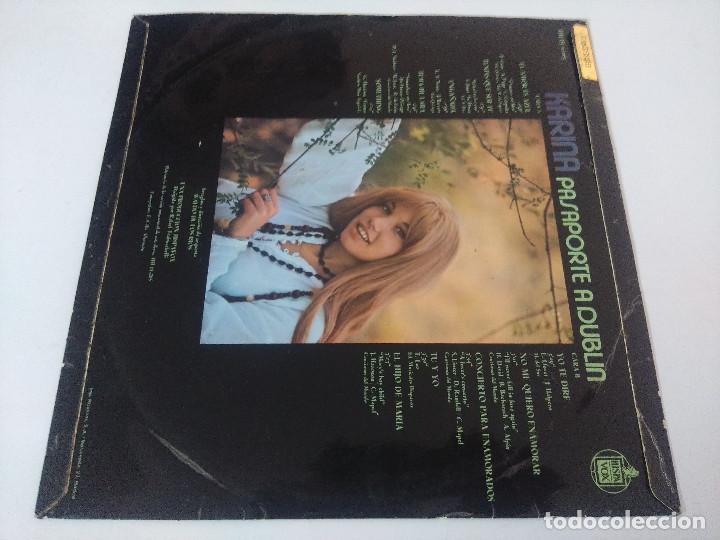 Discos de vinilo: KARINA/PASAPORTE A DUBLIN/VINILO. - Foto 3