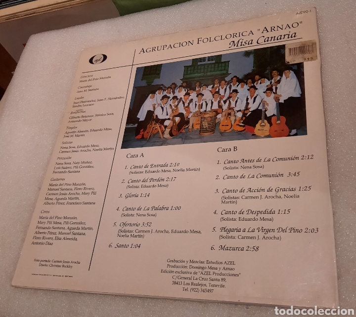Discos de vinilo: Arnao - misa canaria - Foto 3