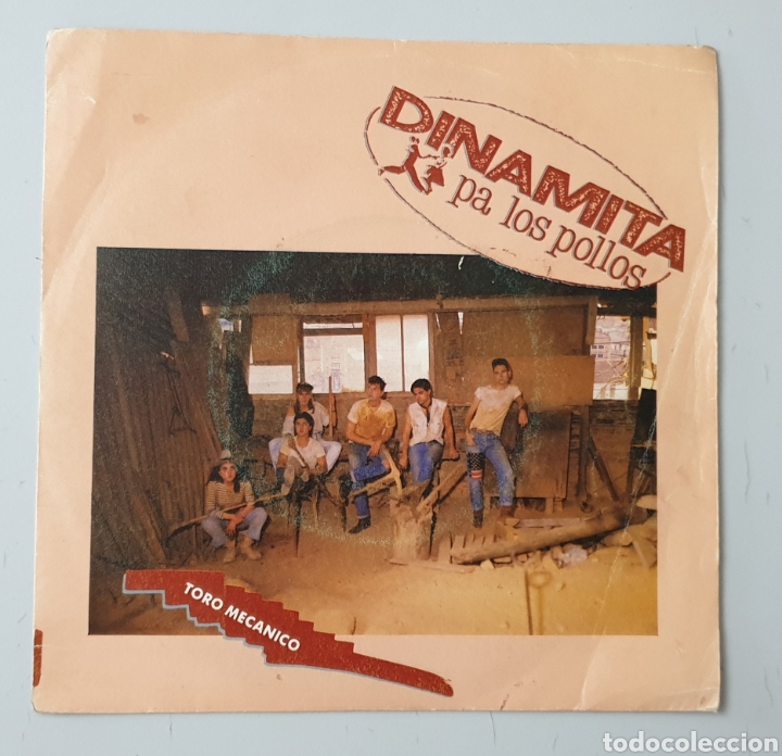 Vinyl records: DINAMITA PA LOS POLLOS - Toro mec&aacute;nico/+1 (Espa&ntilde;a - Gasa - 1989) Spanish Rockabilly