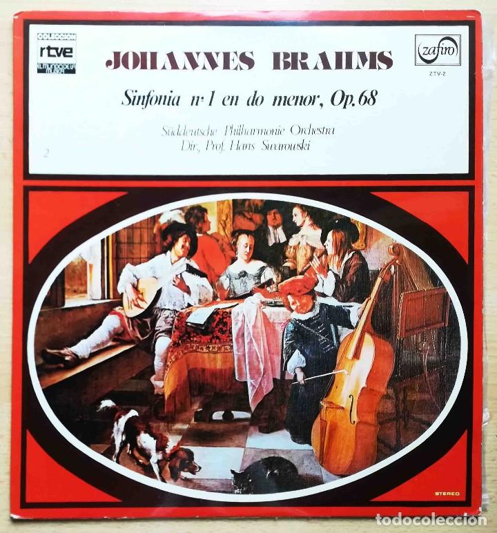 Discos de vinilo: El mundo de la m&uacute;sica N&ordm; 2: Johannes Brahms. Sinfon&iacute;a N&ordm; 1 en do menor, Op. 68.