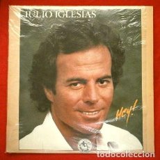 Discos de vinilo: JULIO IGLESIAS (LP 1980) HEY ! AMANTES, POR ELLA, UN SENTIMENTAL, NAVE DEL OLVIDO, RON Y COCA COLA,
