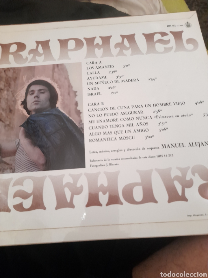 Discos de vinilo: Vinilo, Algo m&aacute;s... RAPHAEL, como nuevo - Foto 2