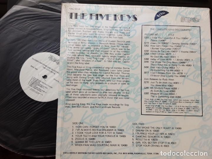 Discos de vinilo: Lp THE FIVE KEYS, 14 HITS - Foto 2
