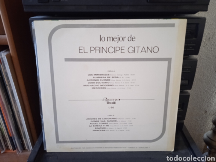 Discos de vinilo: LO MEJOR DEL PR&Iacute;NCIPE GITANO - Foto 2