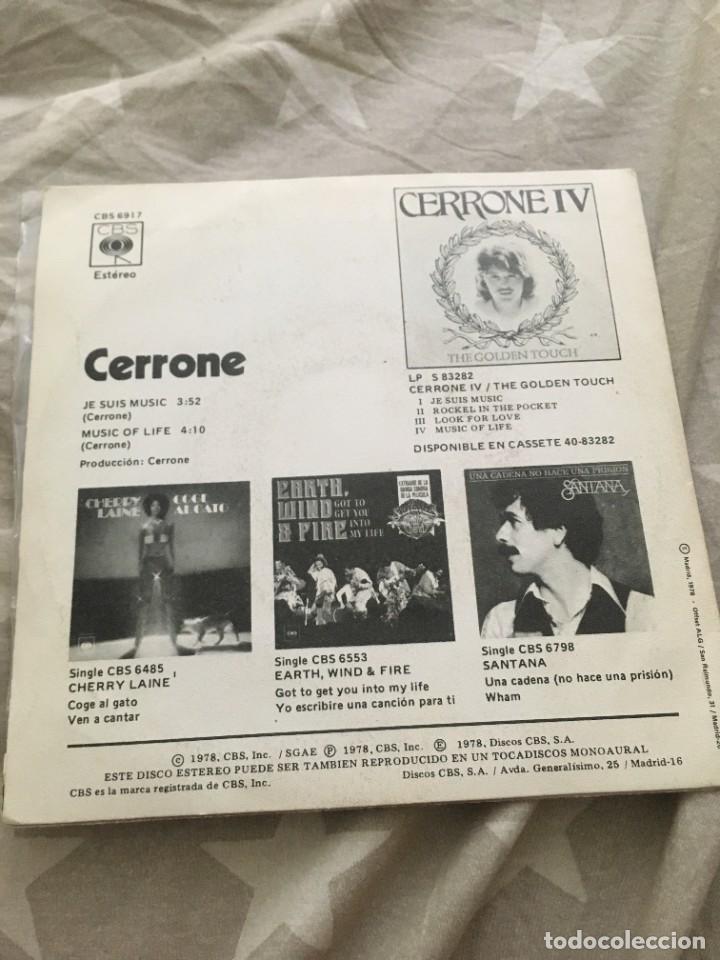 Discos de vinilo: Cerrone &lrm;&ndash; Je Suis Music - Foto 2