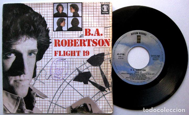 Discos de vinilo: B. A. Robertson - Flight 19 - Single Hispavox 1981 BPY - Foto 1