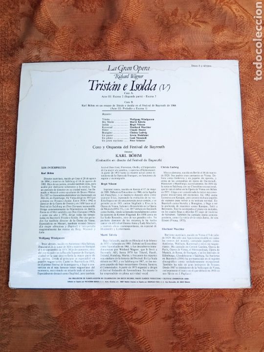 Discos de vinilo: RICHARD WAGNER - Foto 2