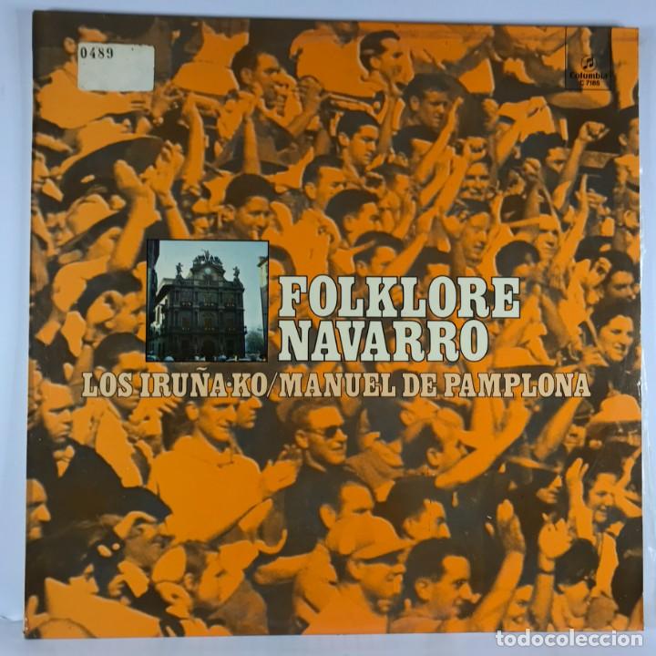 Discos de vinilo: FOLKLORE NAVARRO - LOS IRU&Ntilde;A KO/MANUEL DE PAMPLONA - Foto 1