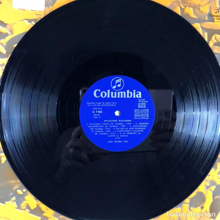 Discos de vinilo: FOLKLORE NAVARRO - LOS IRU&Ntilde;A KO/MANUEL DE PAMPLONA - Foto 3