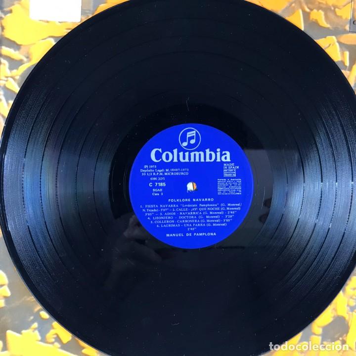 Discos de vinilo: FOLKLORE NAVARRO - LOS IRU&Ntilde;A KO/MANUEL DE PAMPLONA - Foto 5
