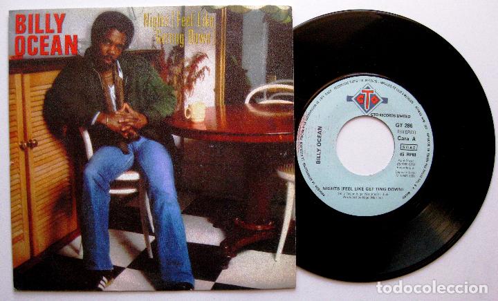 Discos de vinilo: Billy Ocean - Nights (Feel Like Getting Down) - Single GTO 1981 BPY - Foto 1