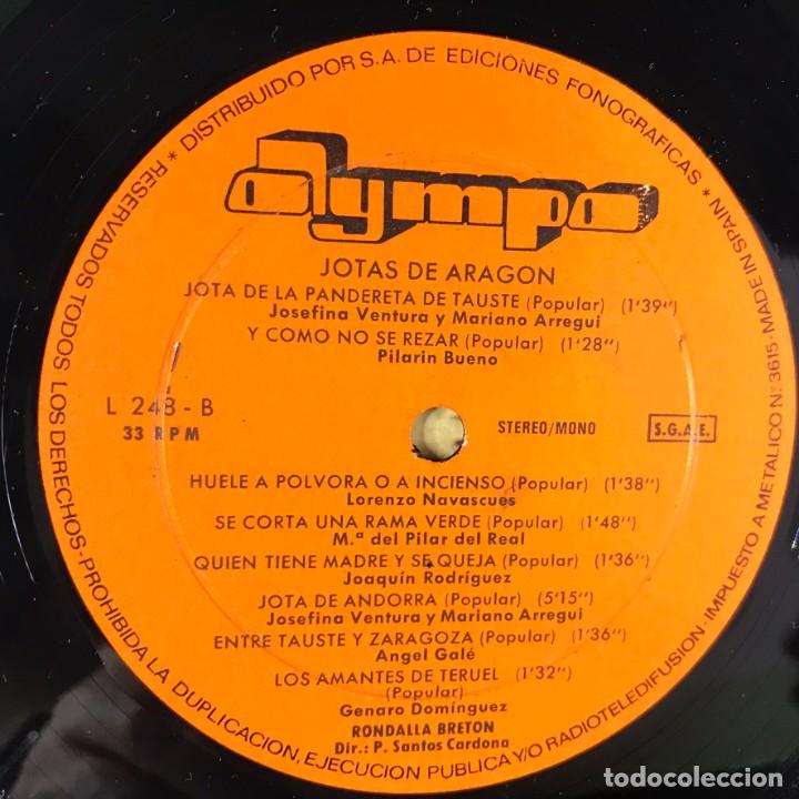Discos de vinilo: Various &ndash; Jotas de Arag&oacute;n - Vinyl, LP - SPAIN - Foto 6