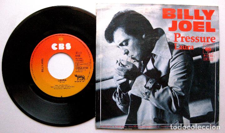 Discos de vinilo: Billy Joel - Pressure / Laura - Single CBS 1982 Holanda BPY - Foto 2