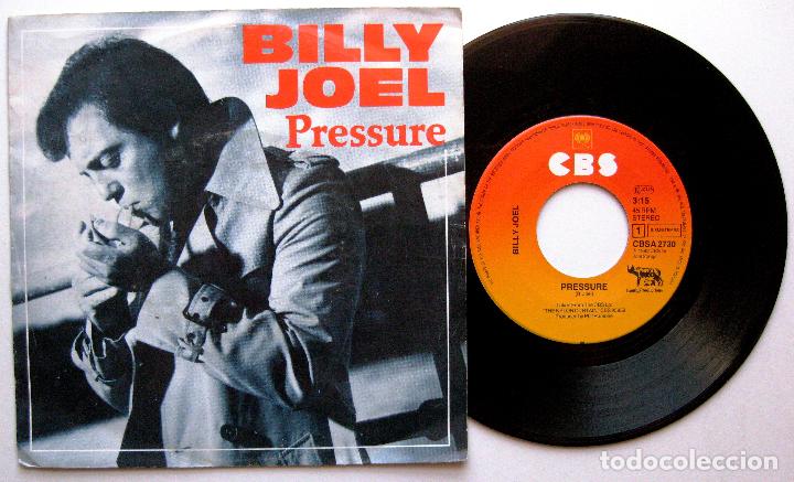 Discos de vinilo: Billy Joel - Pressure / Laura - Single CBS 1982 Holanda BPY - Foto 1