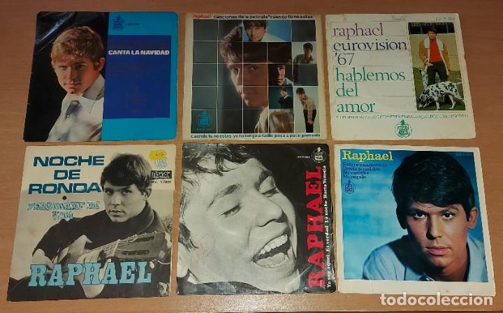 Disques de vinyle: 5 EP + 1 SINGLE RAPHAEL Noche de Ronda, Yo soy aquel