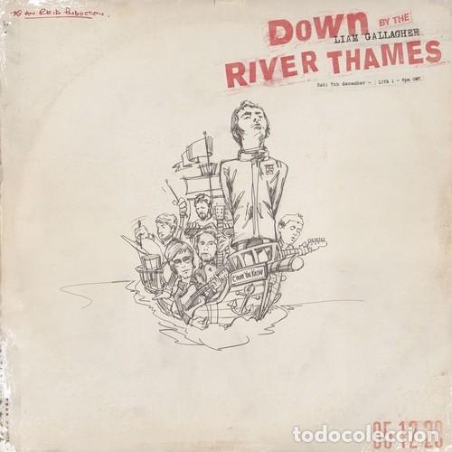 Discos de vinilo: 2LP LIAM GALLAGHER DOWN BY THE RIVER VINILOS NARANJAS OASIS - Foto 1