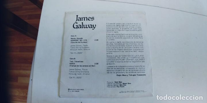 Discos de vinilo: JAMES GALWAY-SINGLE NARITA HAYASHI - Foto 2