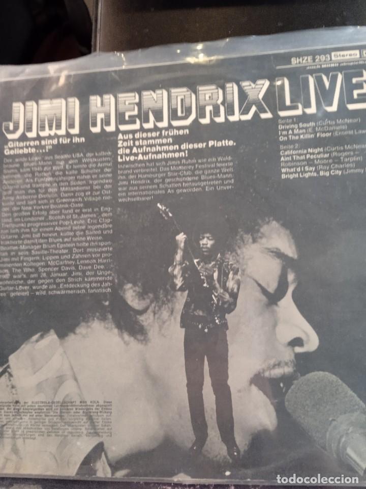 Discos de vinilo: JIMI HENDRIX- JIMI HENDRIX LIVE. LP - Foto 2