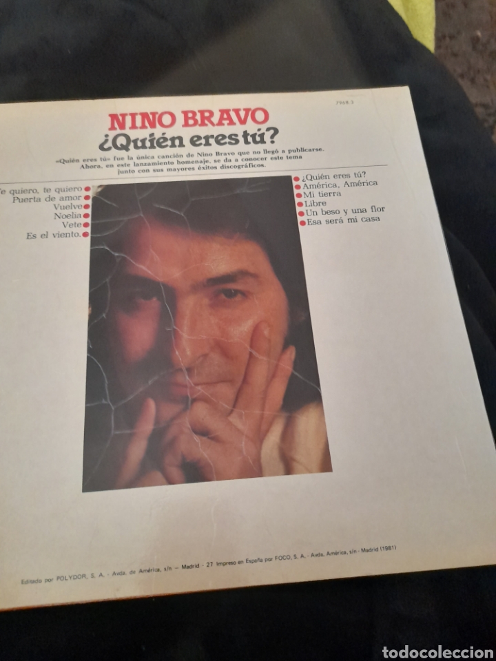 Discos de vinilo: Vinilo de Nino Bravo, Quien eres Tu - Foto 2