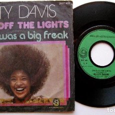 Discos de vinilo: BETTY DAVIS - SHUT OFF THE LIGHTS - SINGLE JUST SUNSHINE RECORDS 1975 FRANCIA BPY