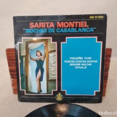 Discos de vinilo: M106, SARITA MONTIEL, NOCHES DE CASABLANCA, EN SU CARÁTULA. Lote 350230149