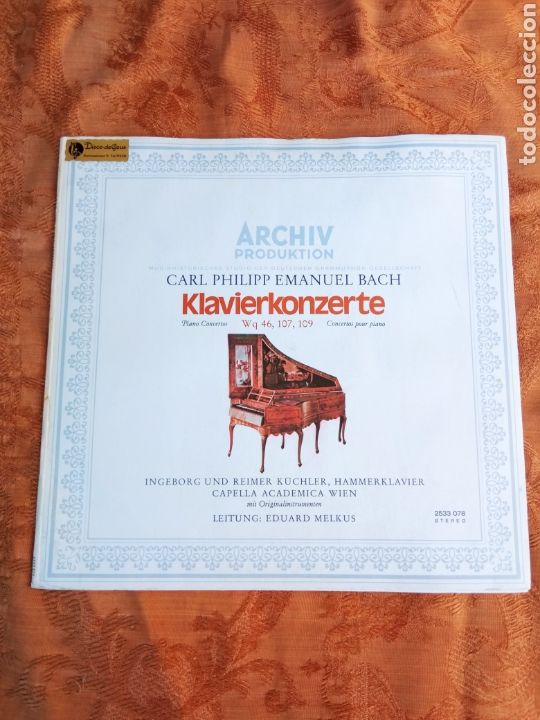 Discos de vinilo: KARL PHILIPP EMANUEL BACH - Foto 1