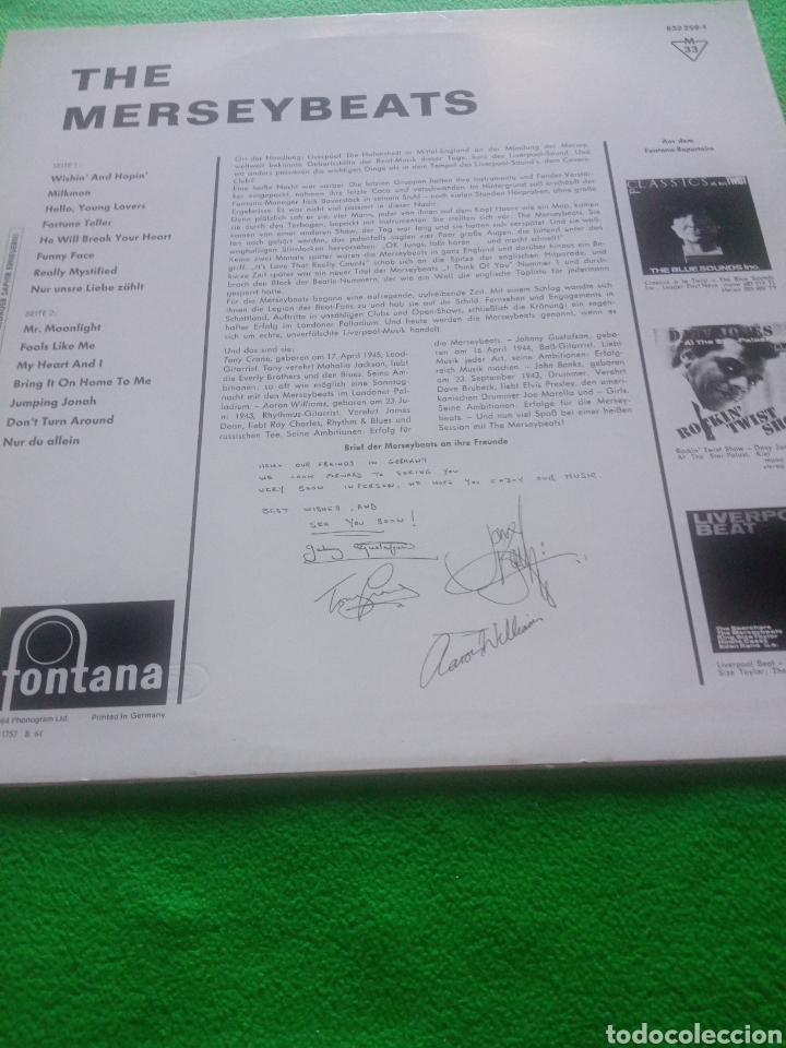 Discos de vinilo: The Merseybeats- Same - Foto 2