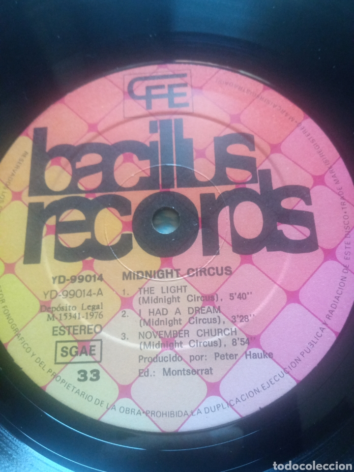Discos de vinilo: Midnight Circus - Same - Foto 5
