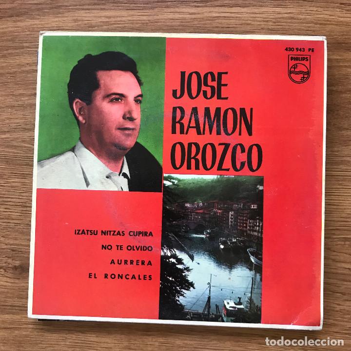 Vinyl-Schallplatten: JOS&Eacute; RAM&Oacute;N OROZCO - CANTOS VASCOS - EP PHILIPS 1963