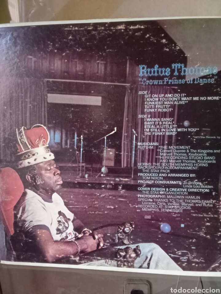Discos de vinilo: RUFUS THOMAS STAX Records 1973 USA - Foto 2