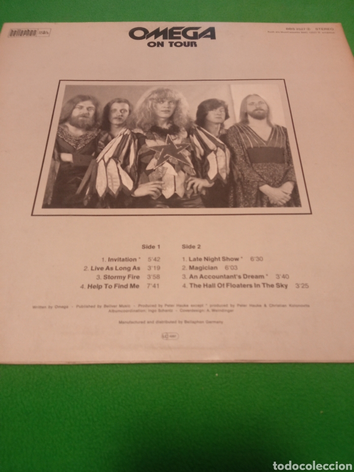 Discos de vinilo: Omega - On tour Vinilo Lp - Foto 2