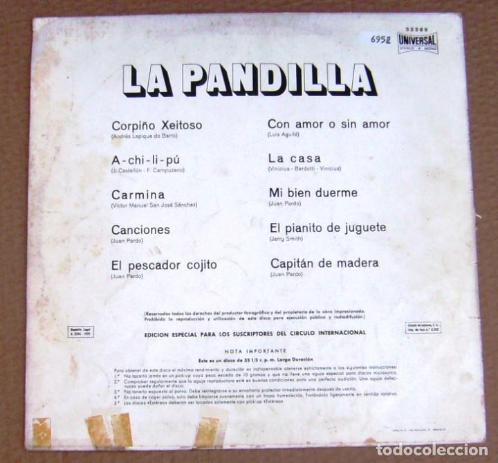 Discos de vinilo: LP de La Pandilla (C&iacute;rculo de Lectores, 1971) - Foto 2