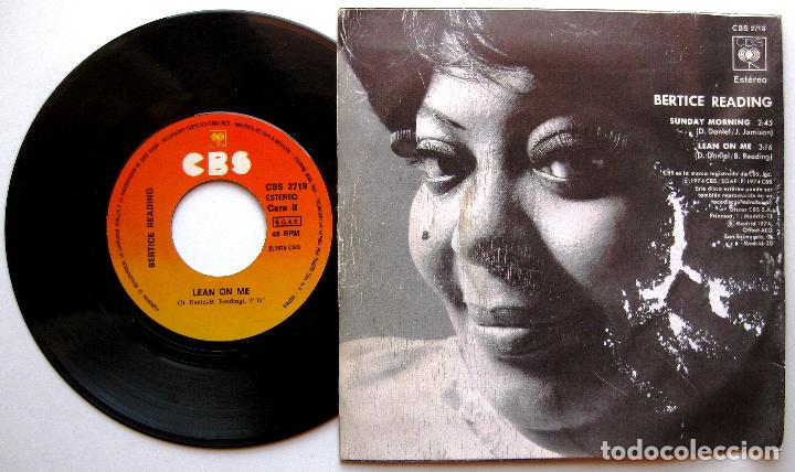 Discos de vinilo: Bertice Reading - Sunday Morning - Single CBS 1974 BPY - Foto 2