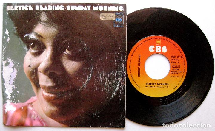 Discos de vinilo: Bertice Reading - Sunday Morning - Single CBS 1974 BPY - Foto 1
