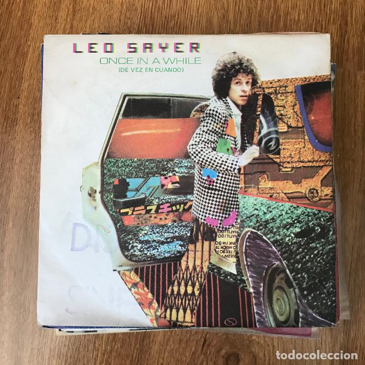 Discos de vinilo: LEO SAYER - ONCE IN A WHILE - SINGLE CHRYSALIS 1980 - Foto 1