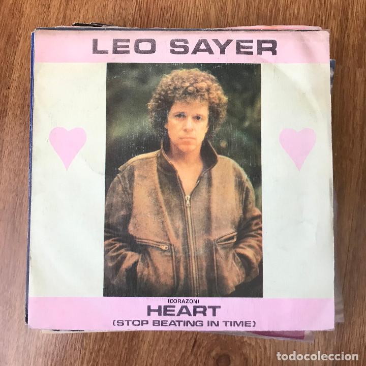 Discos de vinilo: LEO SAYER - HEART - SINGLE CHRYSALIS 1982 - Foto 1