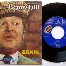 Discos de vinilo: BENNY HILL - ERNIE (THE FASTEST MILKMAN IN THE WEST) - SINGLE EMI ODEON 1971 BPY