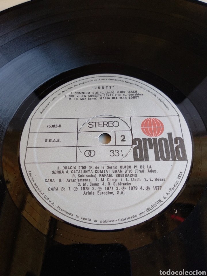 Discos de vinilo: *JUNTS. SPAIN. ARIOLA. 1981. Lx.1 - Foto 4