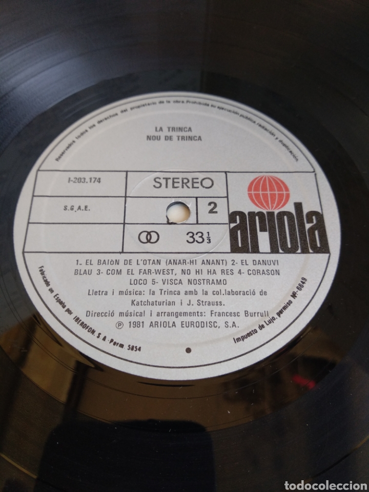 Discos de vinilo: *NOU DE TRINCA. SPAIN. ARIOLA. 1981. LA.2 - Foto 4