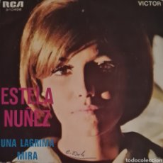 Discos de vinilo: SINGLE - ESTELA NUÑEZ - UNA LAGRIMA 1970. Lote 350481364