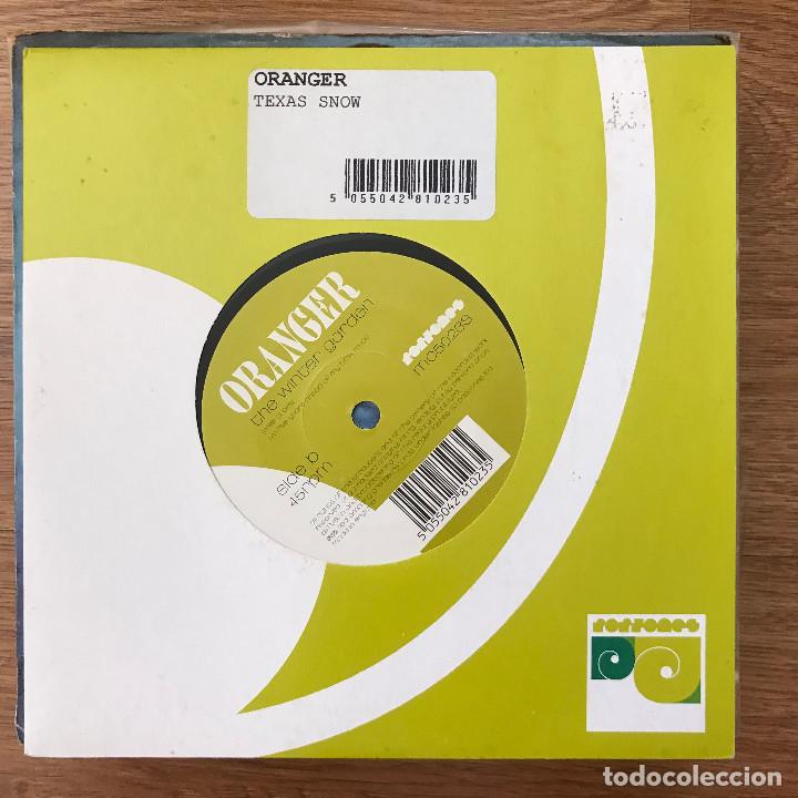 Discos de vinilo: ORANGER - TEXAS SNOW - SINGLE POPTONES UK 2001 - Foto 1
