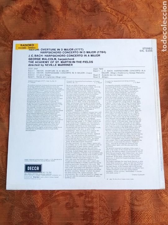 Discos de vinilo: HAYDN,BACH,MALCOLM - Foto 2