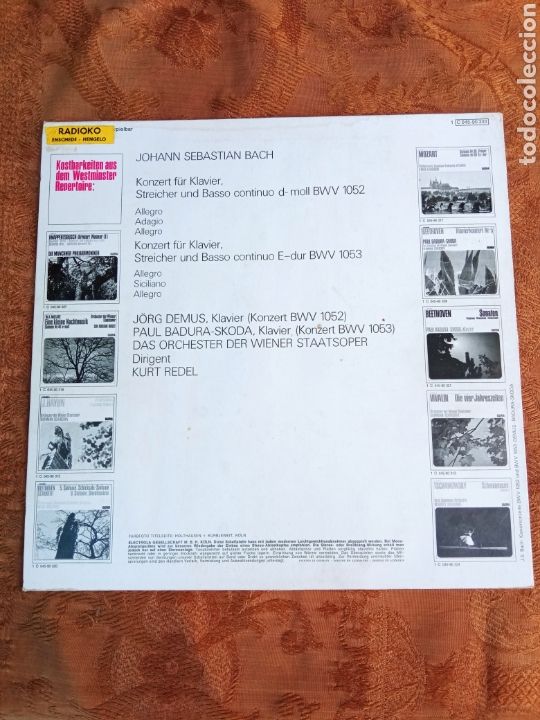 Discos de vinilo: BACH,KLAVIERKONZERTE - Foto 2