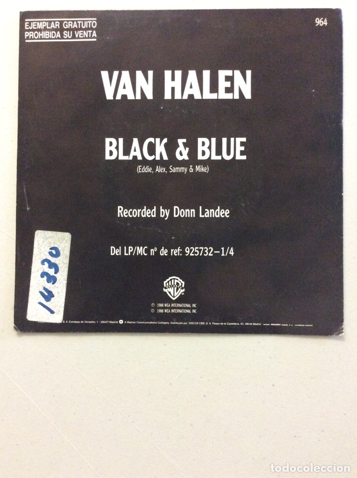 Discos de vinilo: Van Halen. Black & Blue. - Foto 2