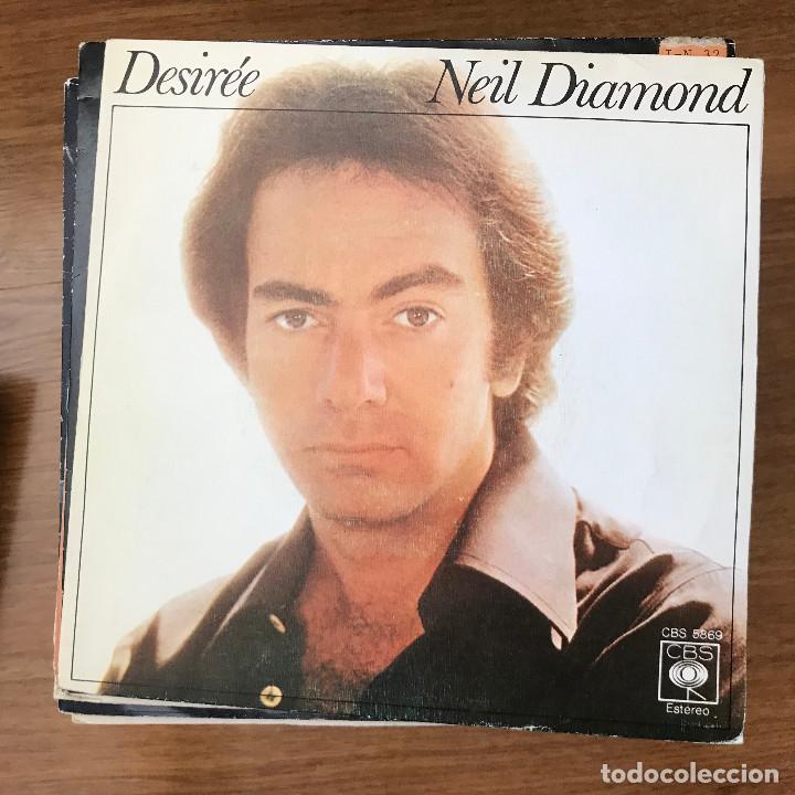 Discos de vinilo: NEIL DIAMOND - DESIREE / ONCE IN A WHILE - SINGLE CBS 1977 - Foto 1