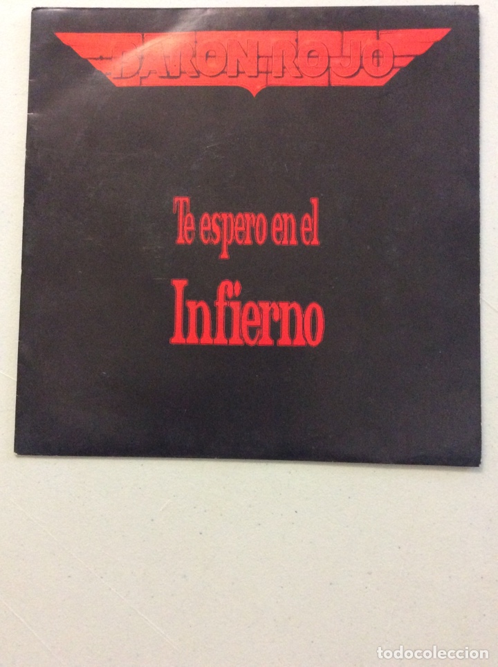 Discos de vinilo: Baron Rojo. Te espero en el infierno. - Foto 1